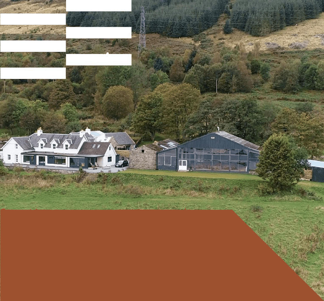 The Field, one of our event spaces at Boreland Loch Tay